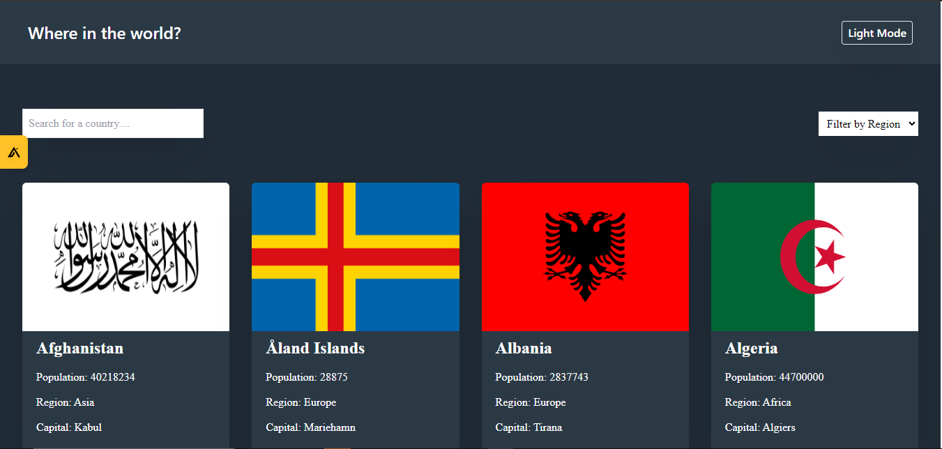 REST COUNTRIES API